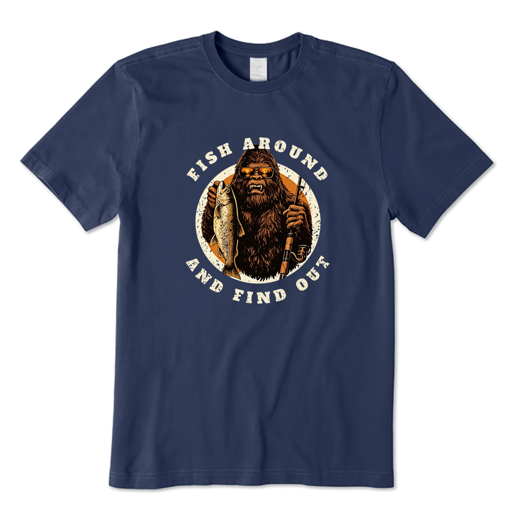 Bigfoot Fishing T-shirt