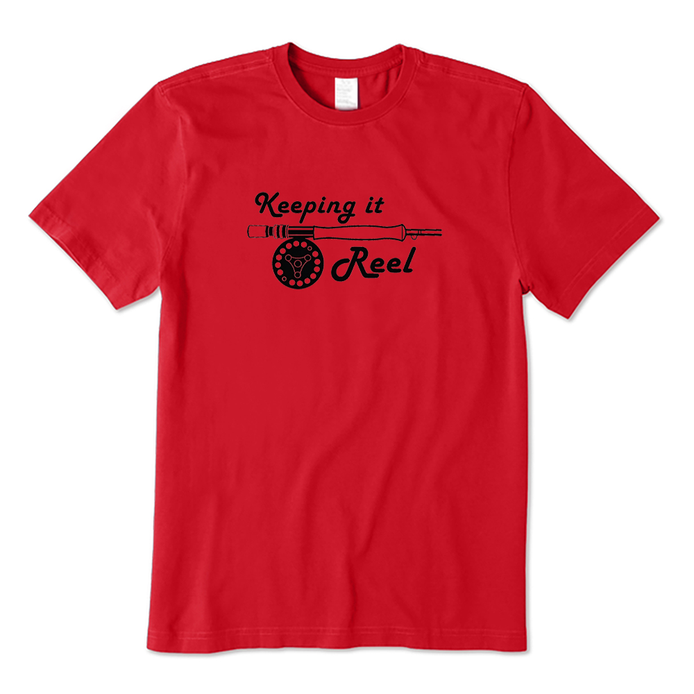 Keeping It Reel Fly Fishing Rod Graphic T-Shirt