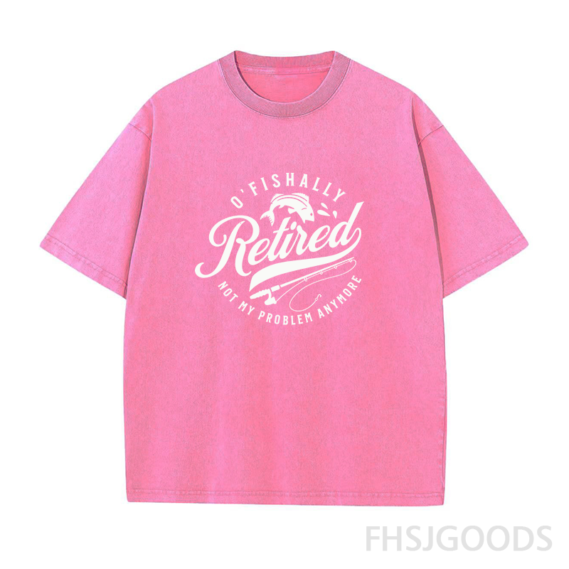 O’Fishally Retired Unisex Distressed T-Shirt