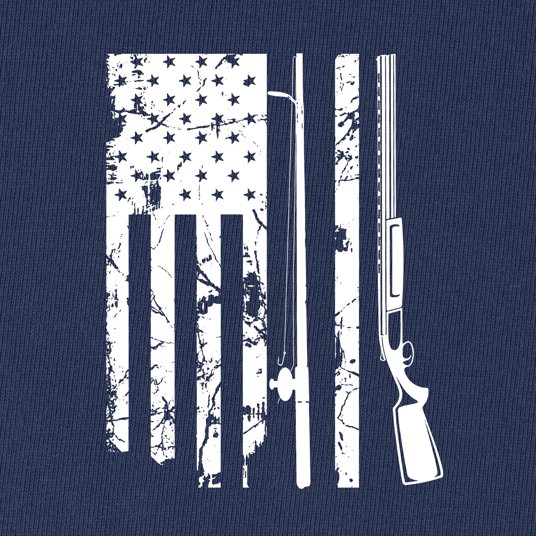 American fishing rod flag T-Shirt