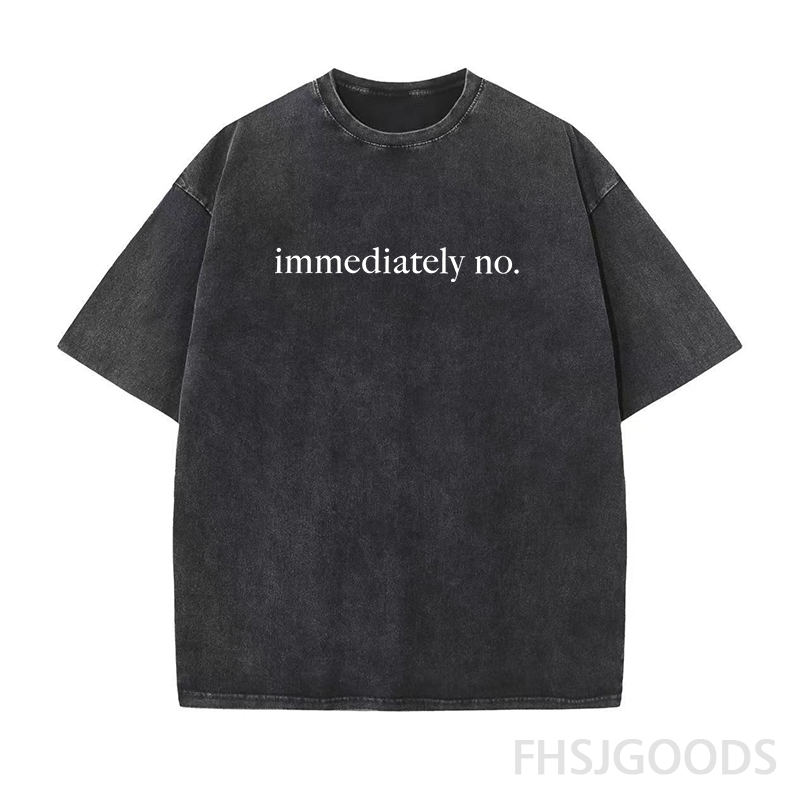 Immediately No Unisex Distressed T-Shirt