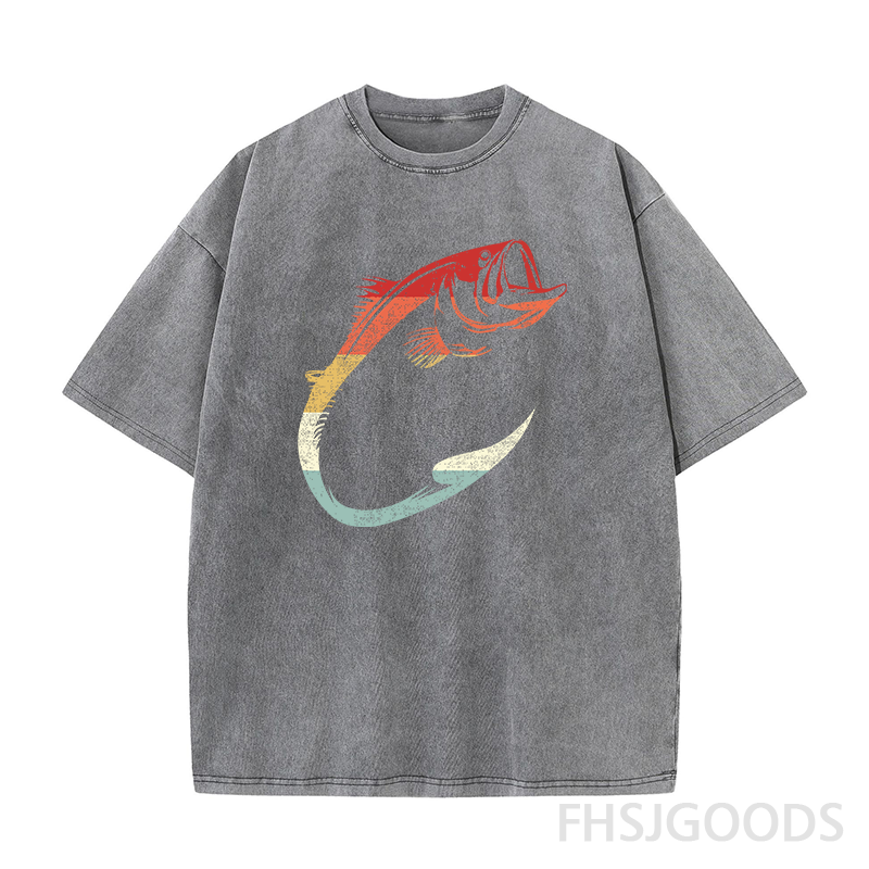 Fishing Part Time Hooker Fish Unisex Distressed T-Shirt