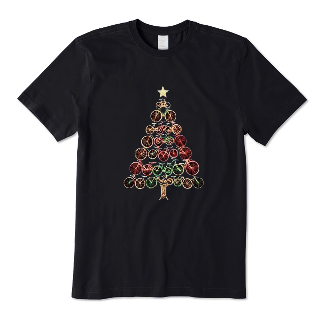 Christmas Bike Tree T-Shirt