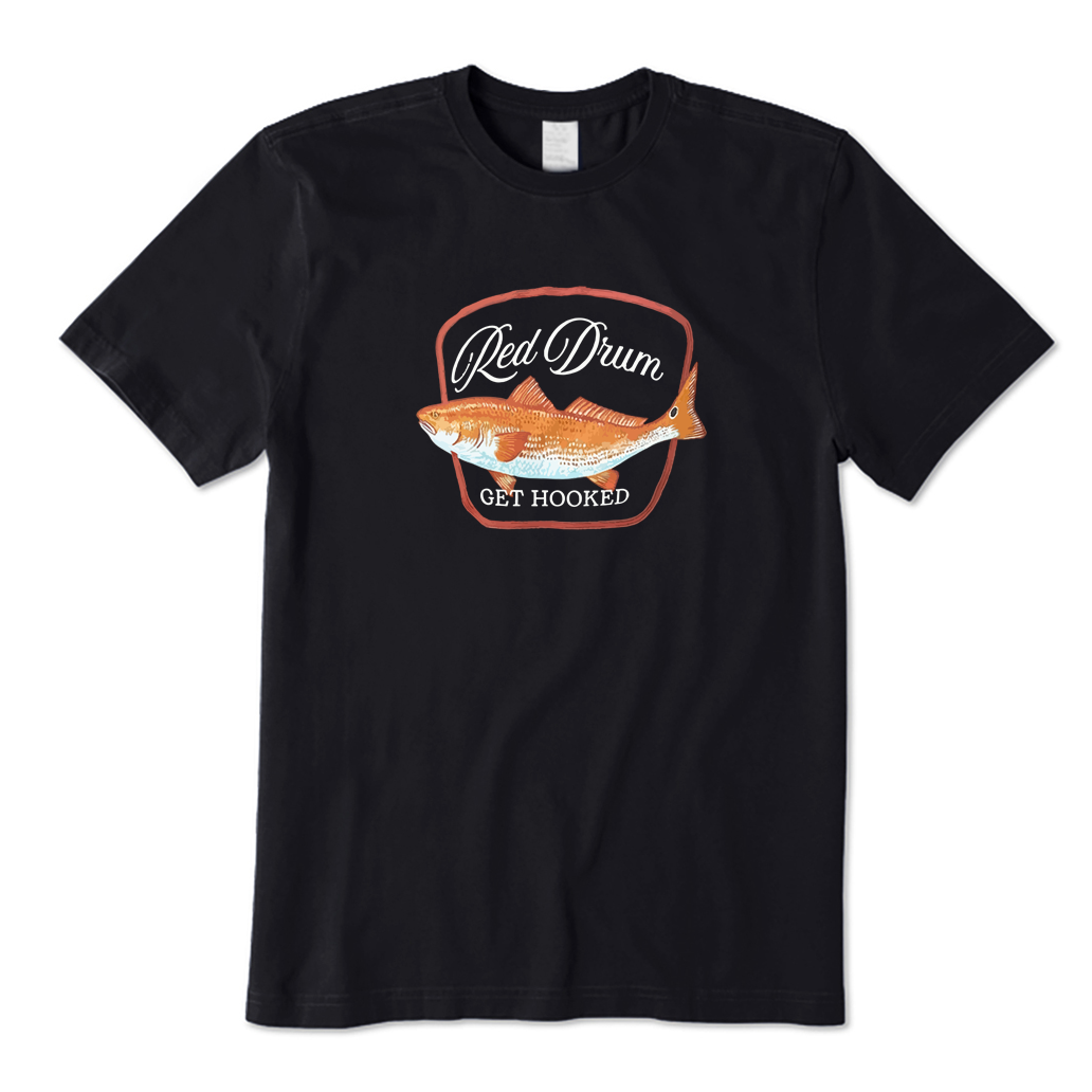 Red Drum Get Hooked T-shirt