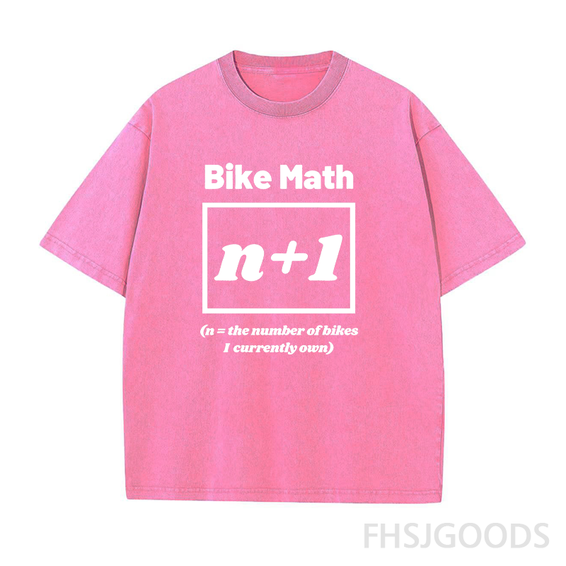 Bike Math Unisex Distressed T-Shirt