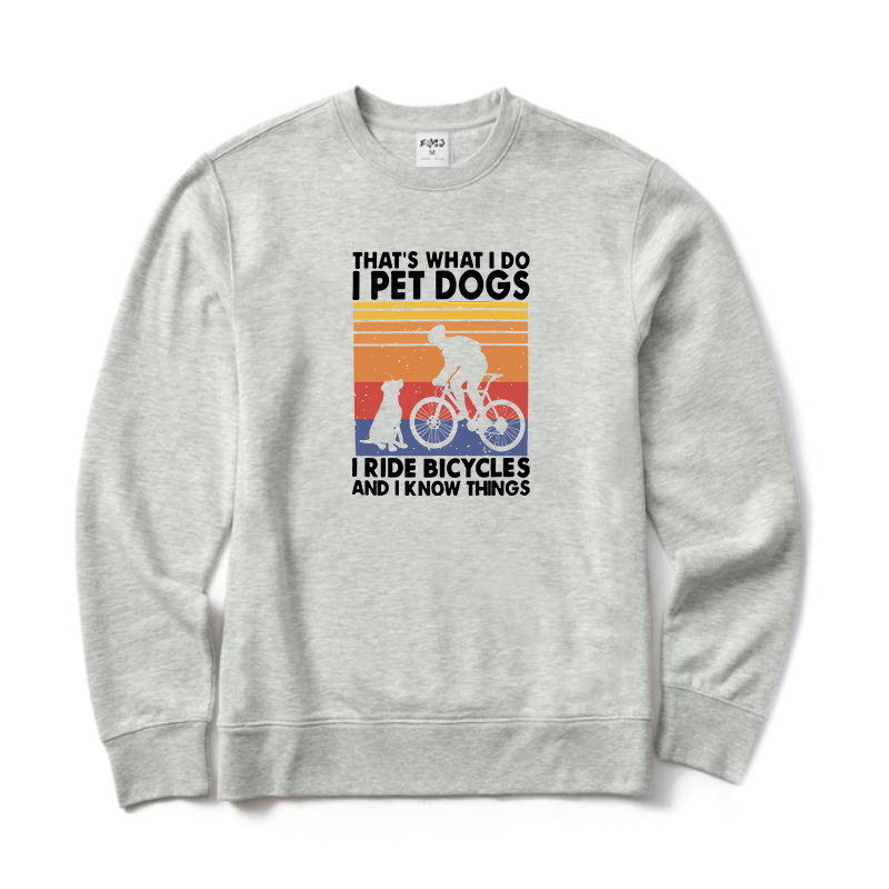 Dog & Bicycle Lover Crewneck Sweatshirt
