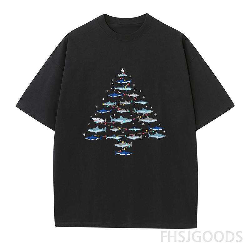 Christmas Shark Tree Unisex T-Shirt