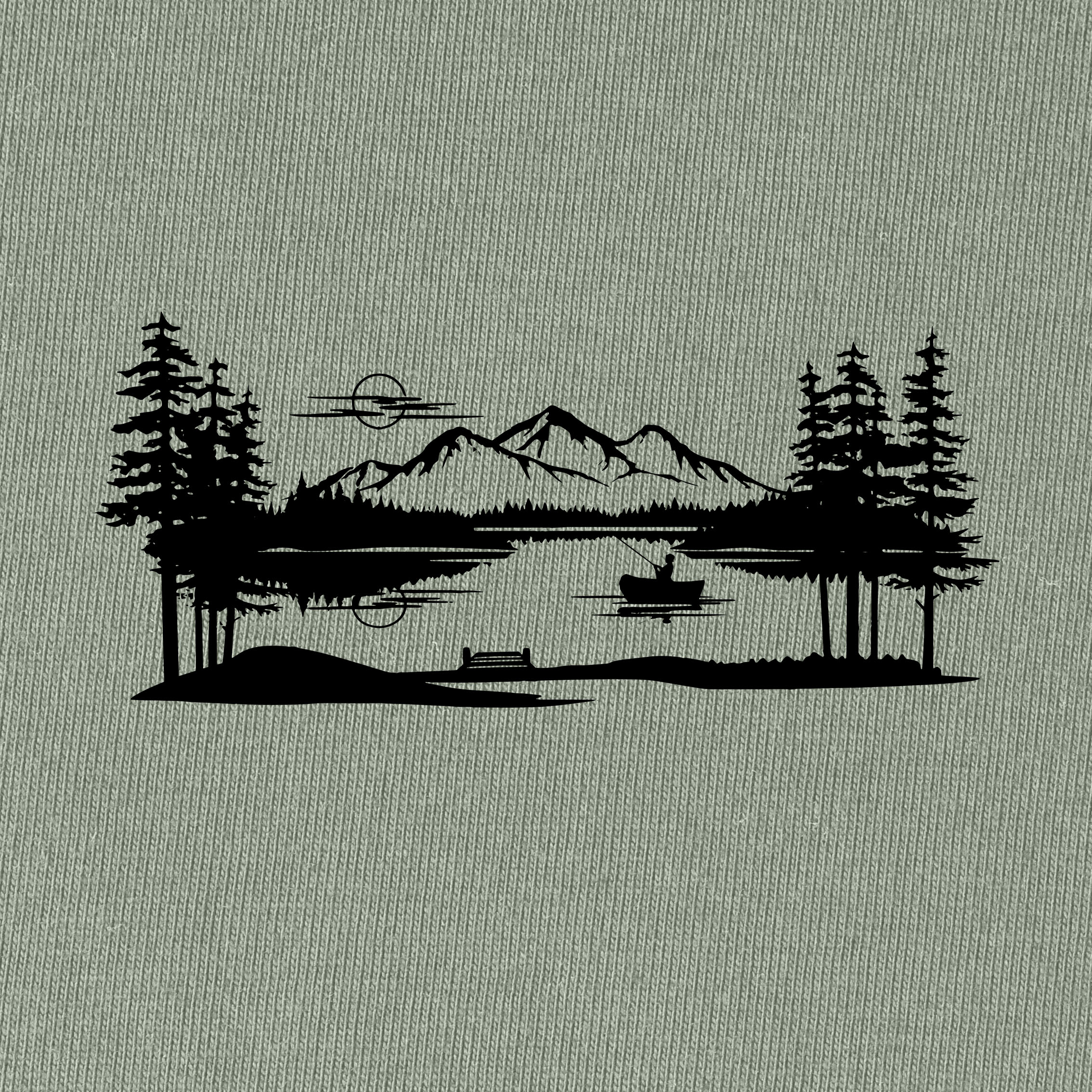 Fishing Lake Scene T-Shirt