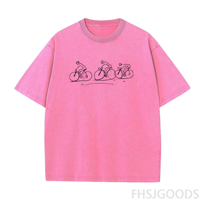 Cyclist Unisex Distressed T-Shirt