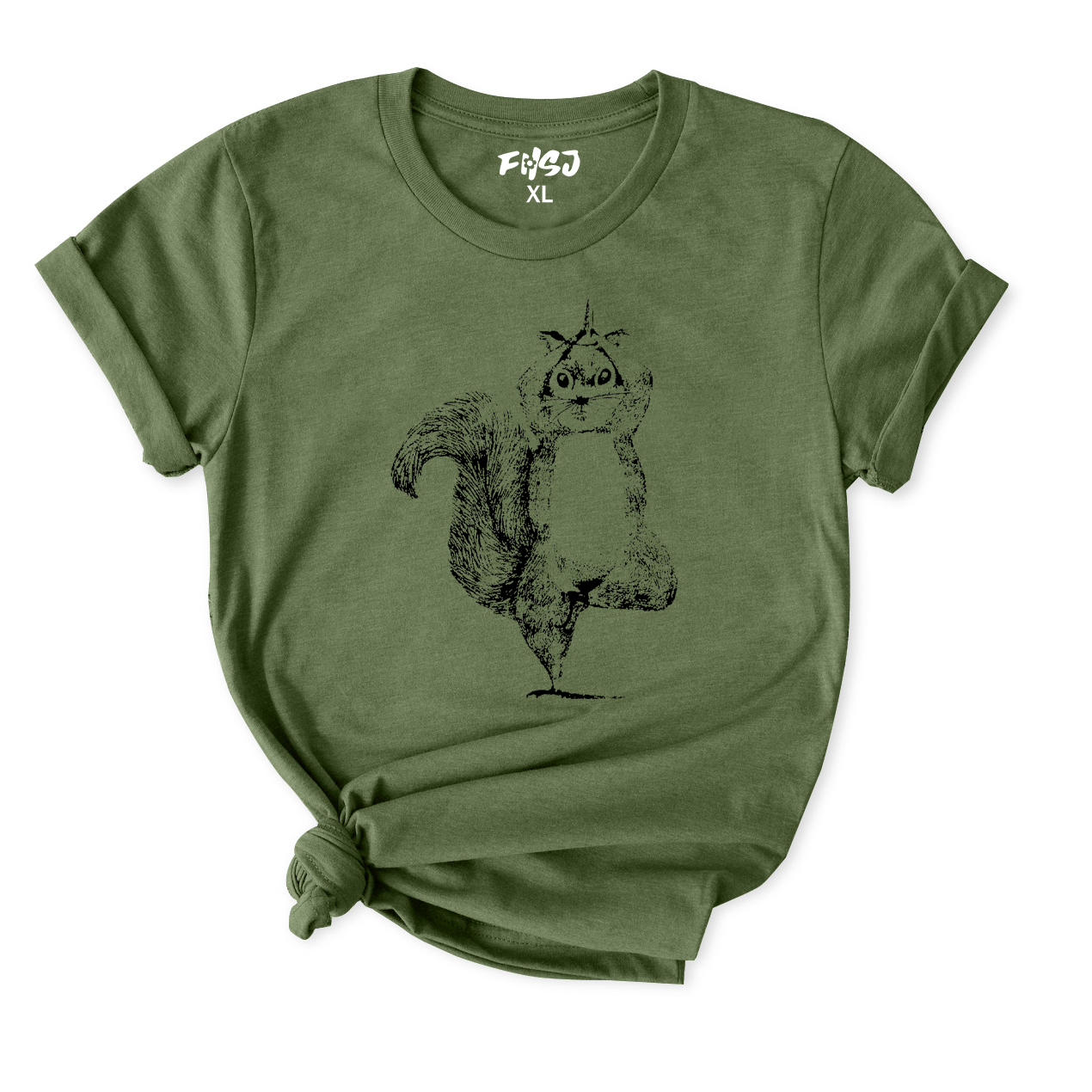 Squirrel Yoga T-Shirt for Women