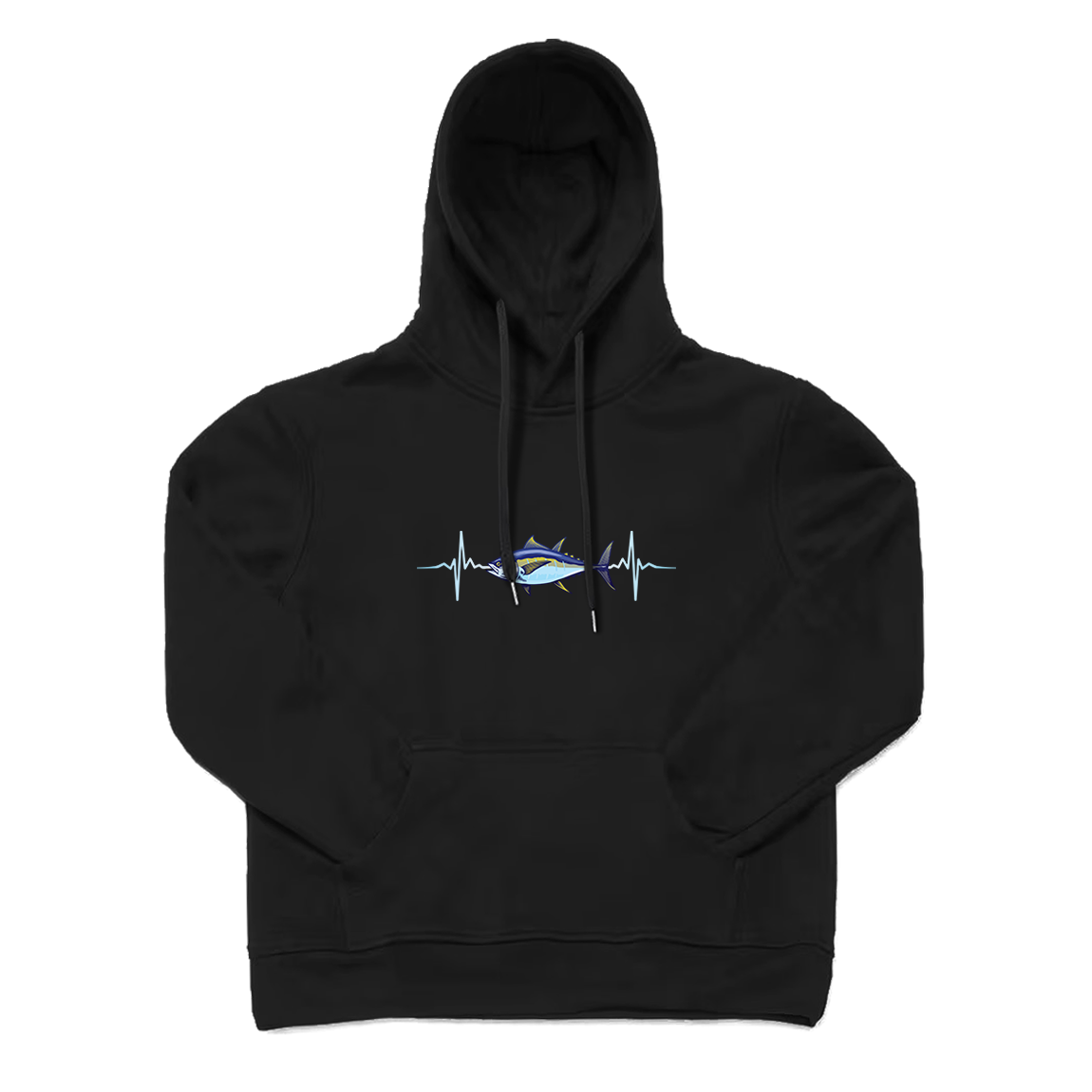 Tuna Fishing Heart Pulse Cool Hoodie