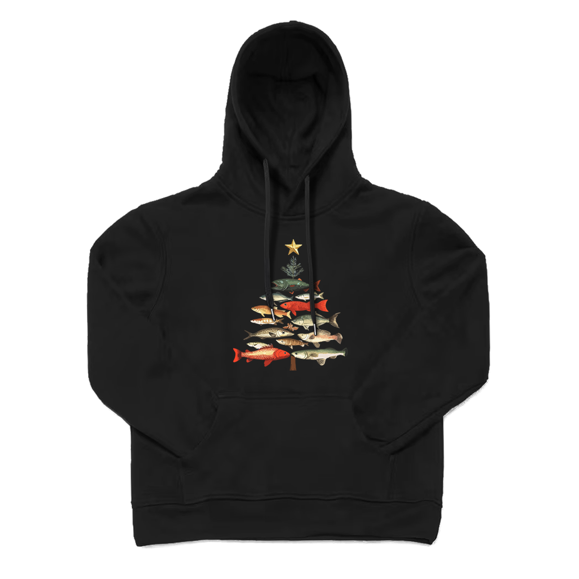 Fish Christmas Tree Hoodie