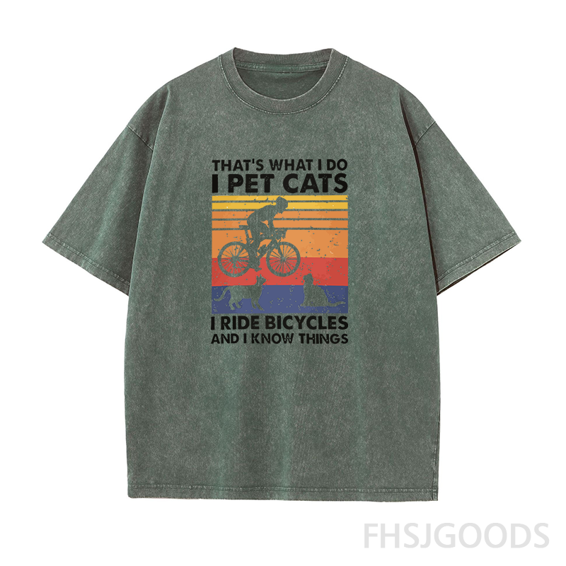 Funny Cyclist Unisex Distressed T-Shirt