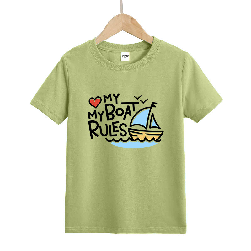 My Boat My Rules Kid's T-Shirts
