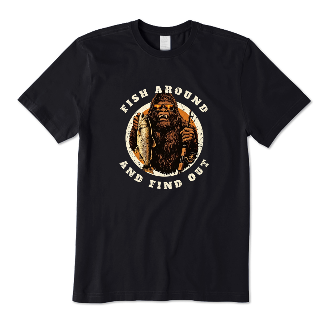 Bigfoot Fishing T-shirt