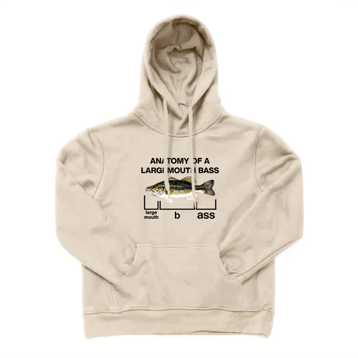 Anatomy Of A Large Mouth Bass Fish Hoodie