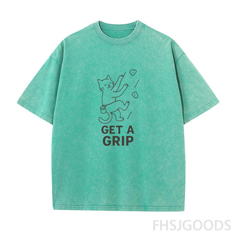 Get A Grip Unisex Distressed T-Shirt