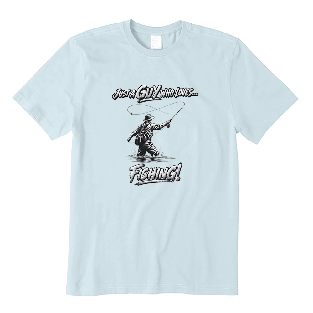 Just A Guy Who Loves Fishing Graphic T-Shirt