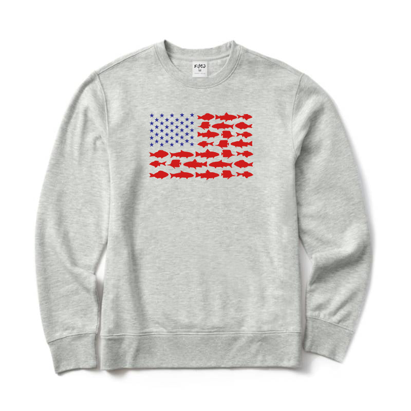 Fish Flag Crewneck Sweatshirt