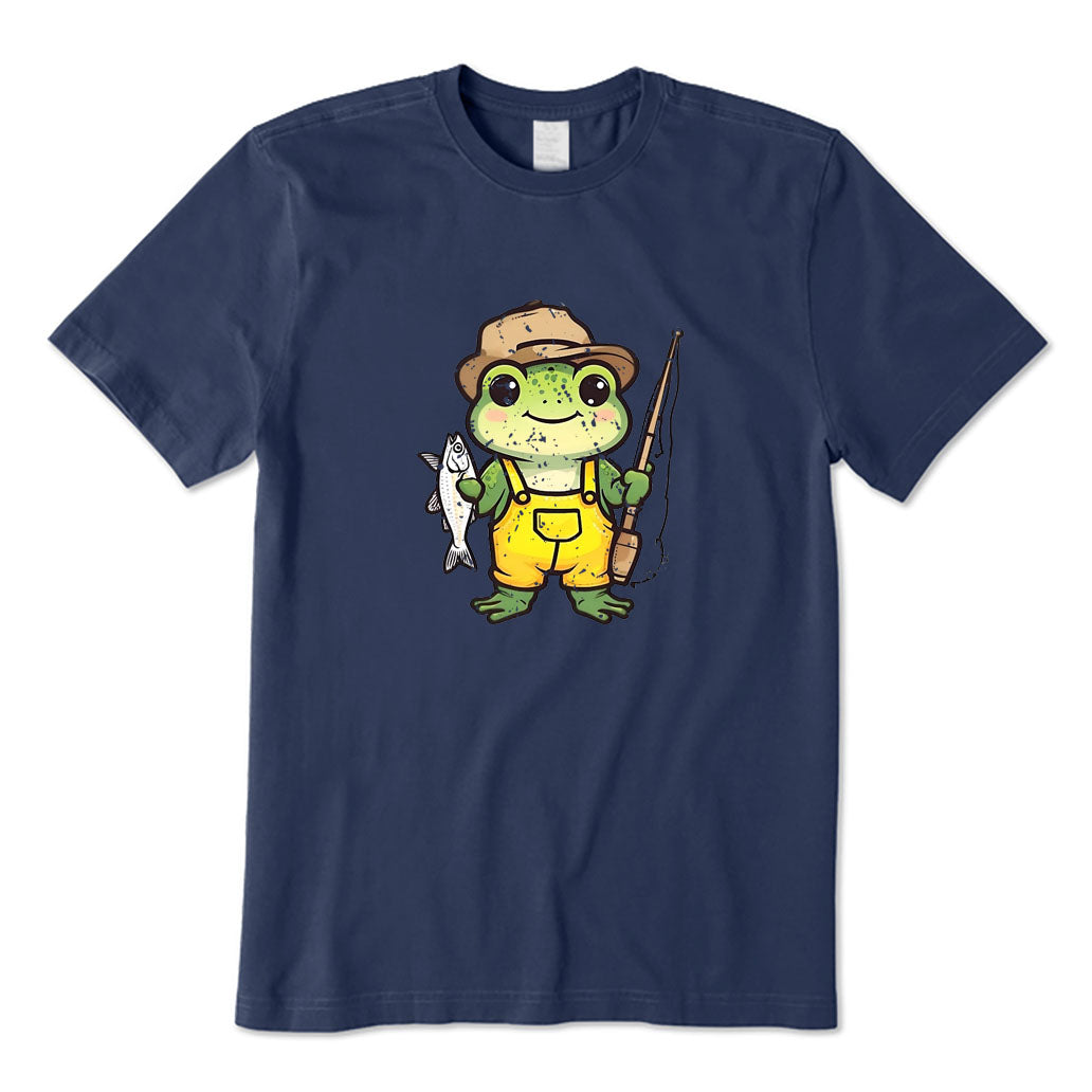 A Cute Fisherman Frog T-Shirt
