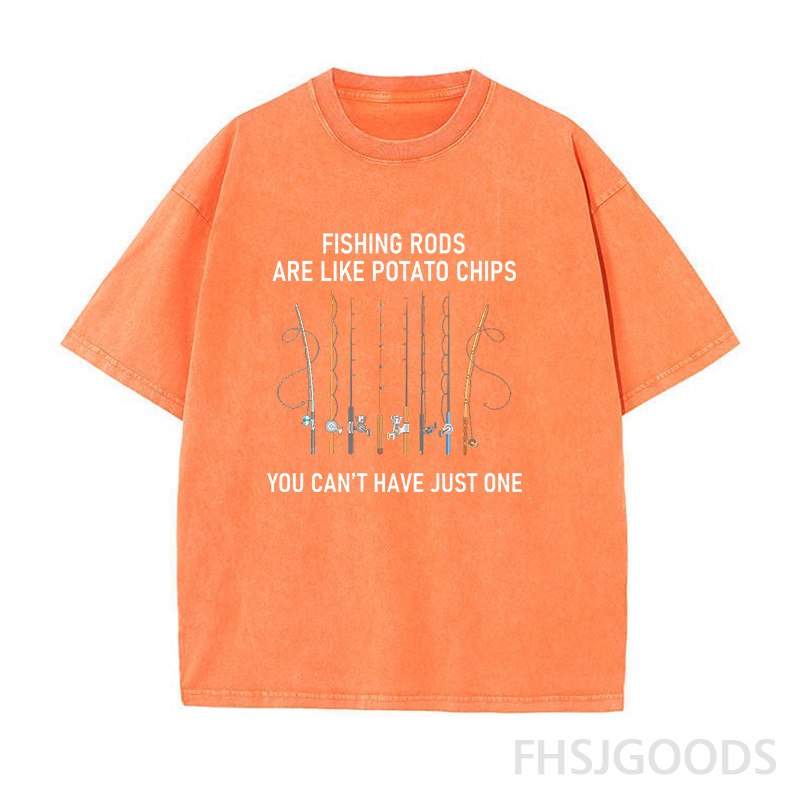 You Can't Have Just One Fishing Rod Unisex Distressed T-Shirt