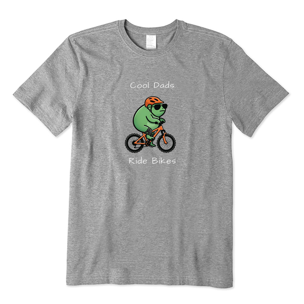 Cool Dads Ride Bikes Frog Cyclist T-shirt