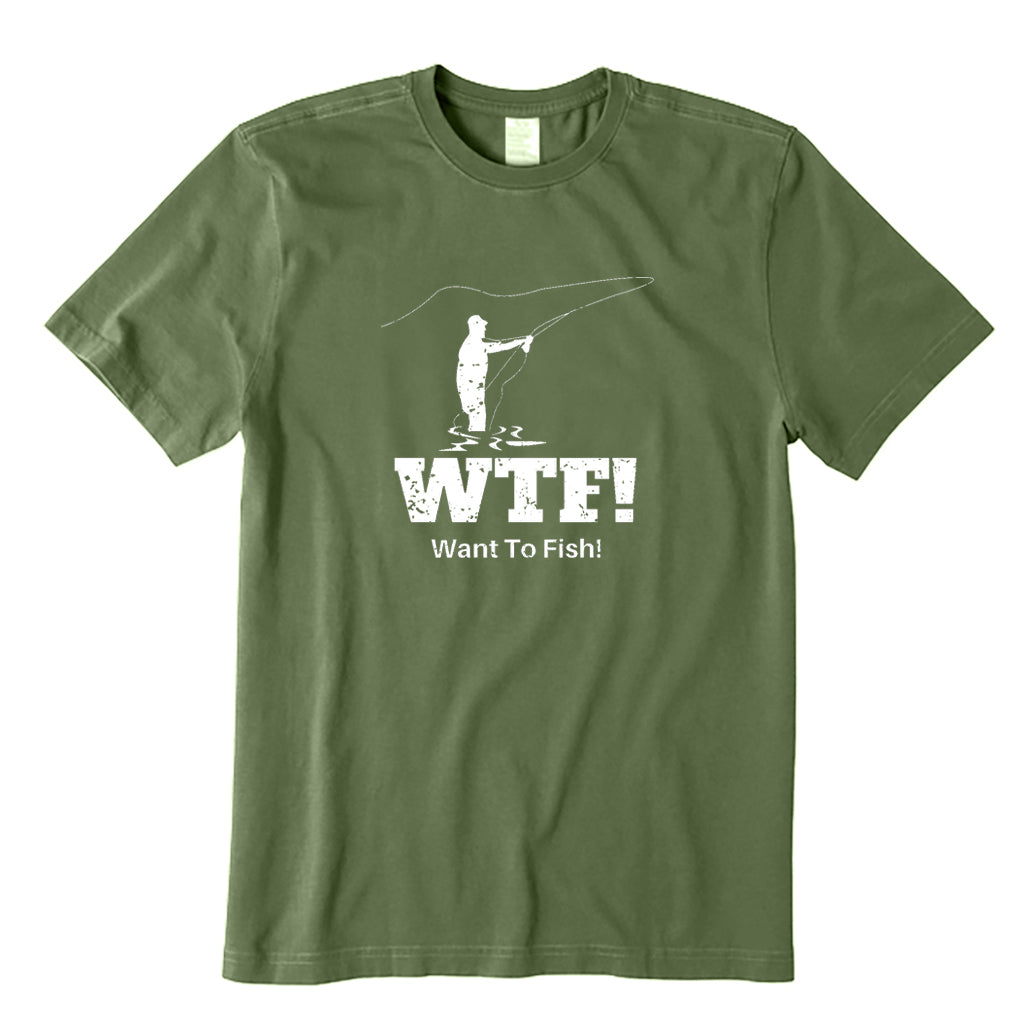 WTF Want To Fish T-Shirt