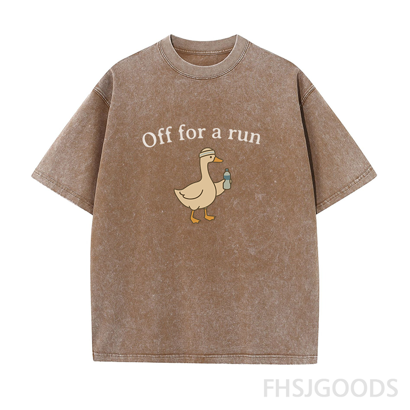 Off for A Run Unisex Distressed T-Shirt