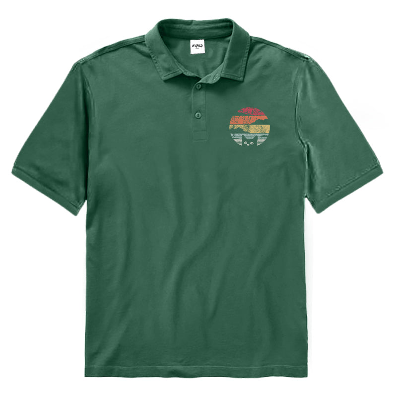 Sunset By The Lake Polo Shirt