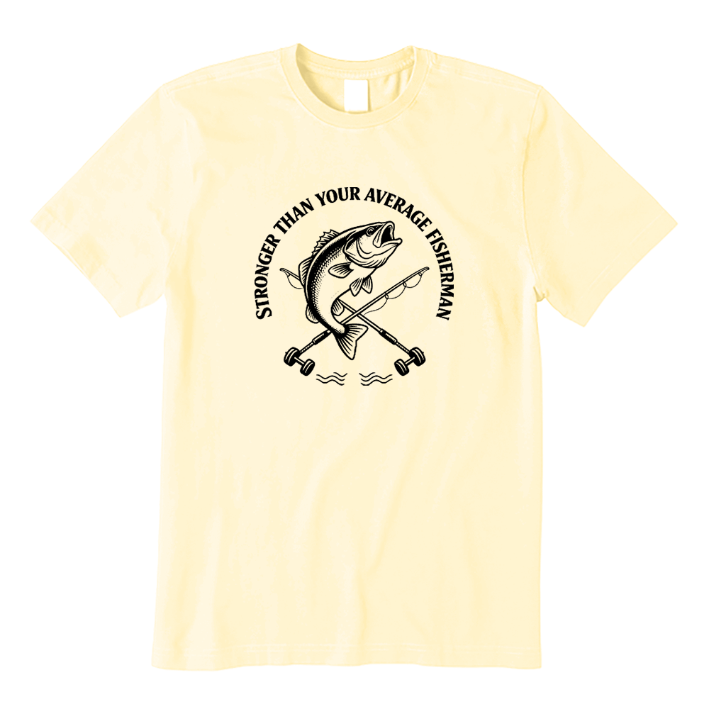 Stronger Than Your Average Fisherman Bass Fishing T-shirt