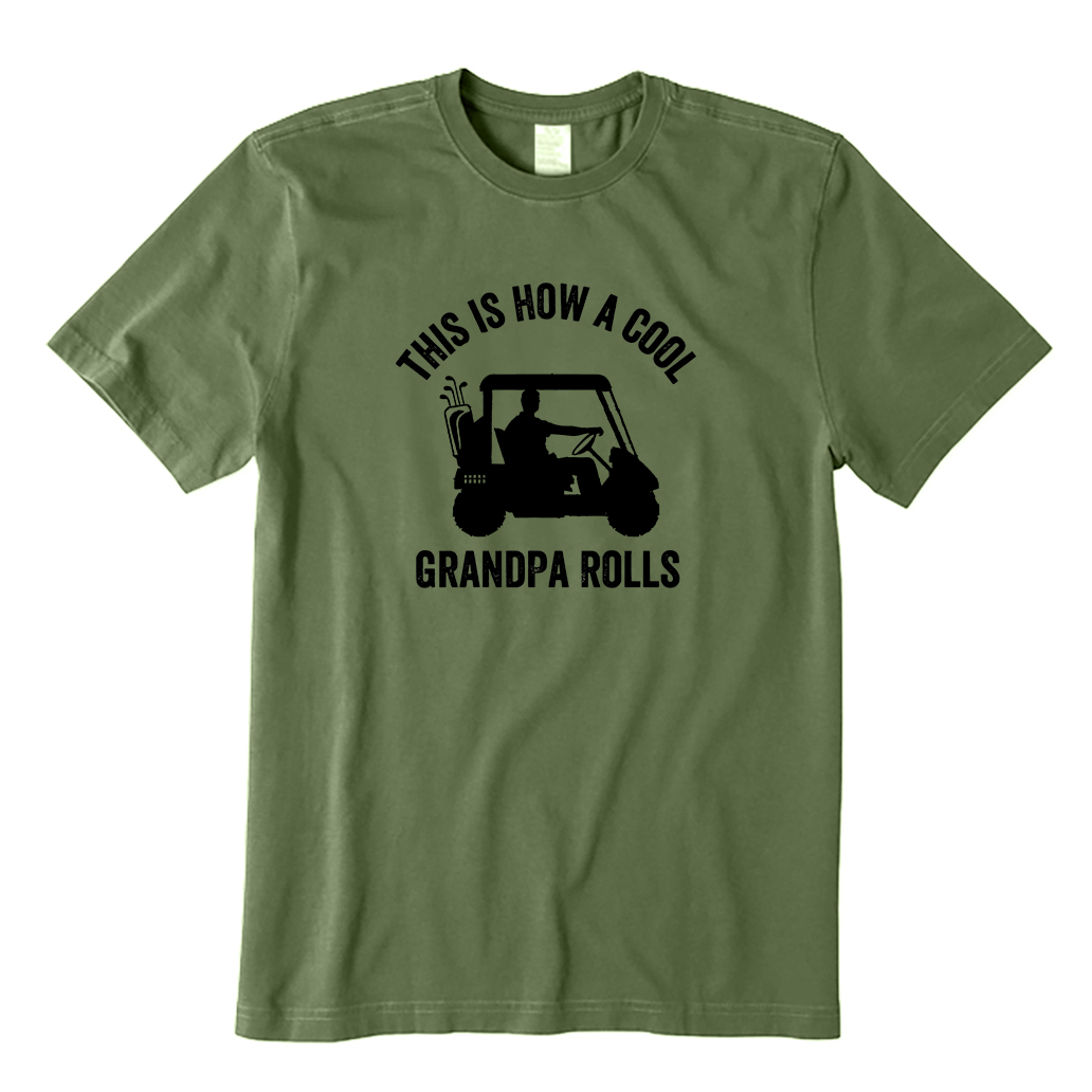 This Is How A Cool Grandpa Rolls T-Shirt