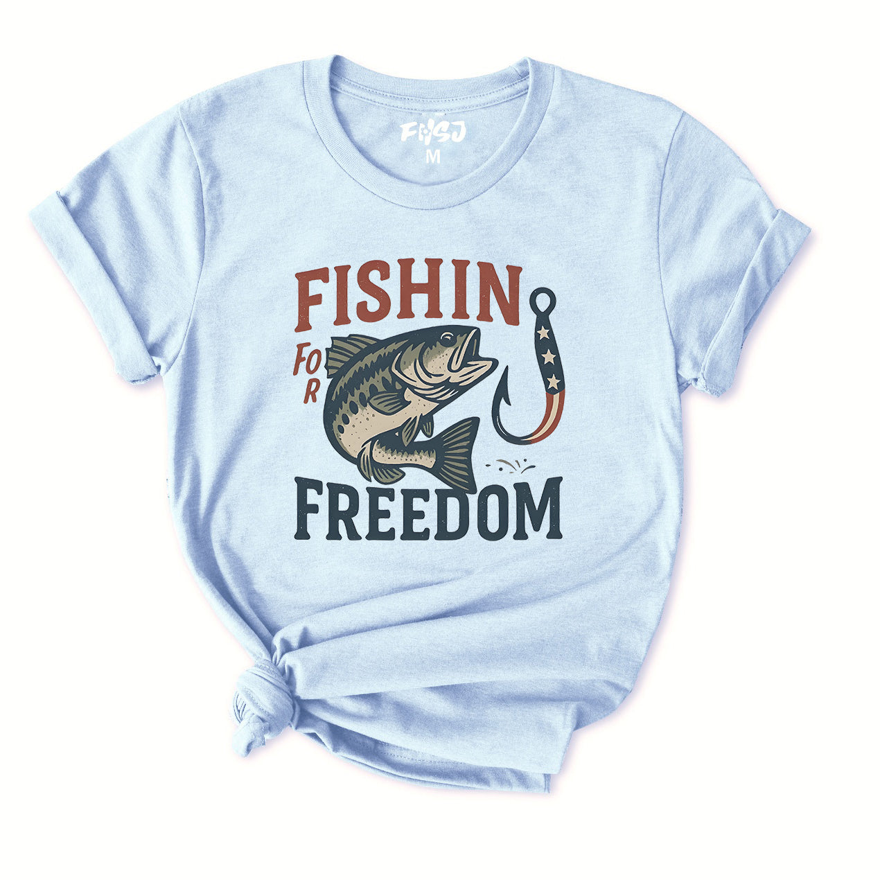 Fishin' for Freedom T-Shirt for Women