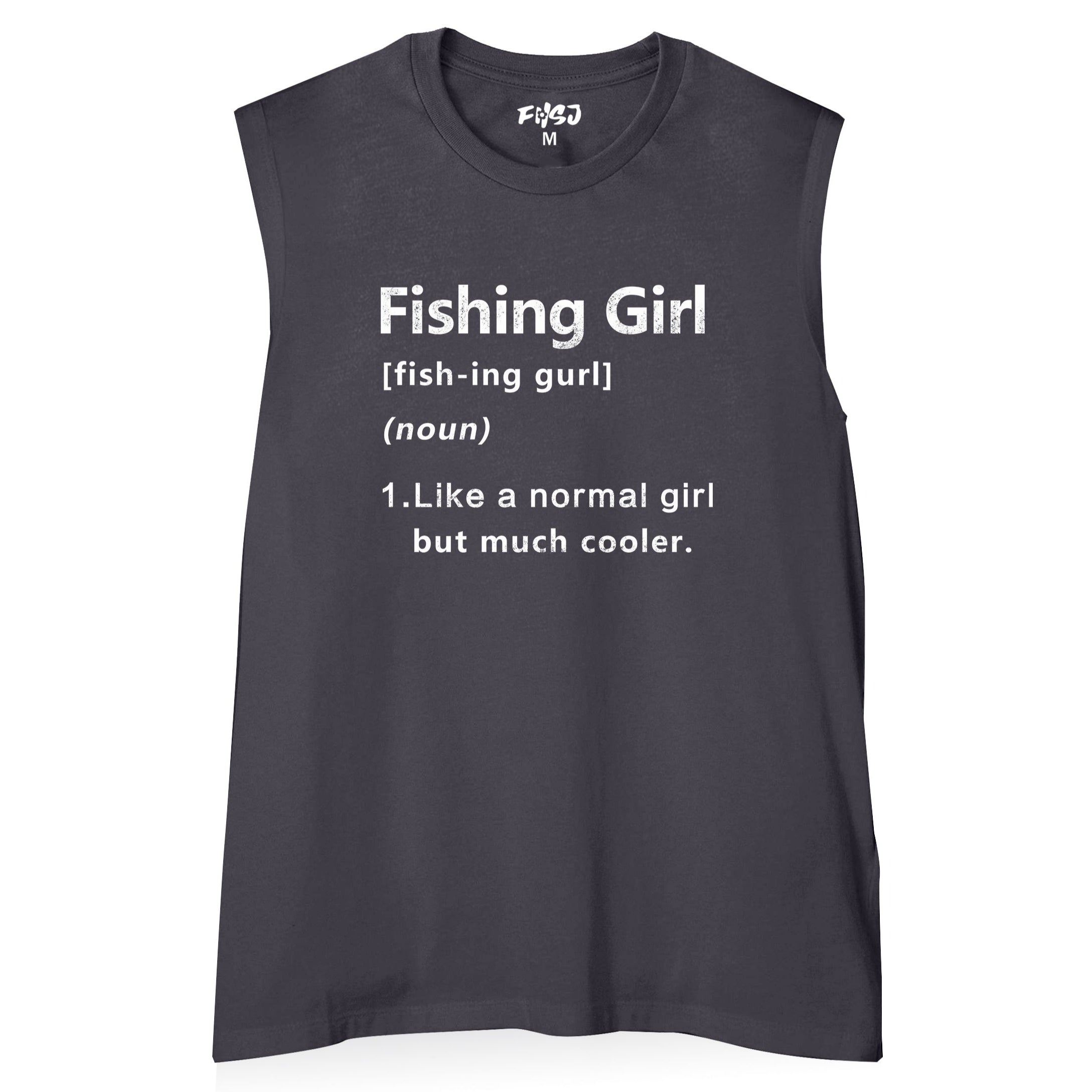 Women Fishing Girl Tank Top