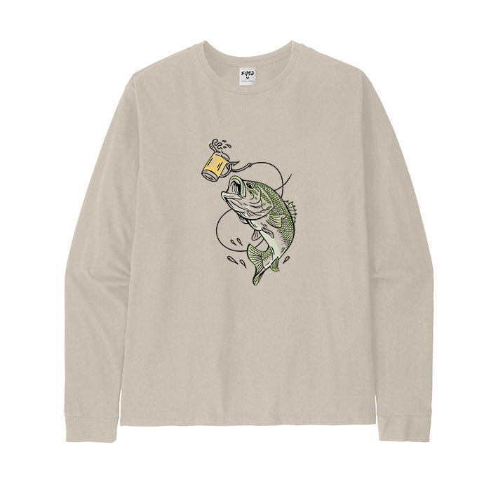 Lure Bass Beer Long Sleeve T-shirt