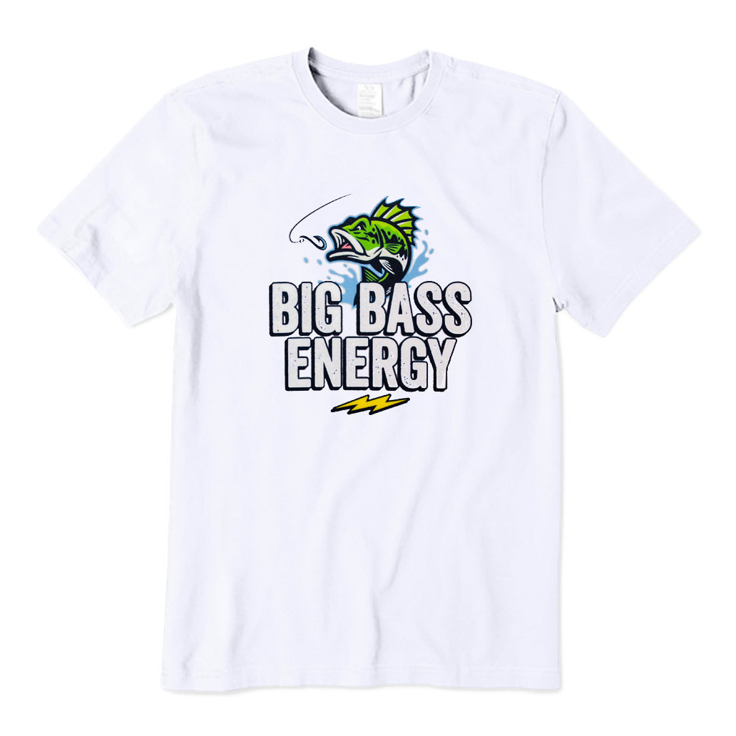 Big Bass Energy Fishing T-Shirt