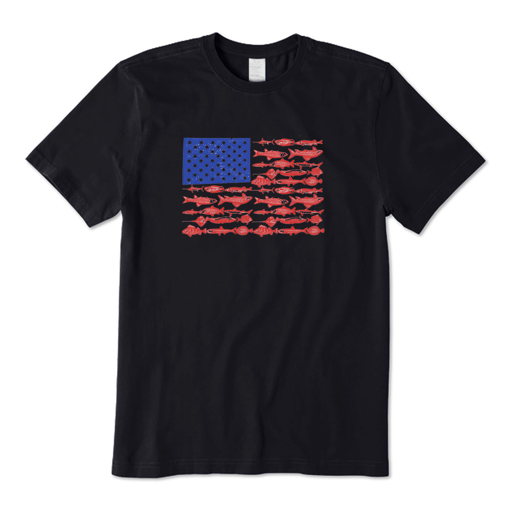 American Flag Fishing T-Shirt