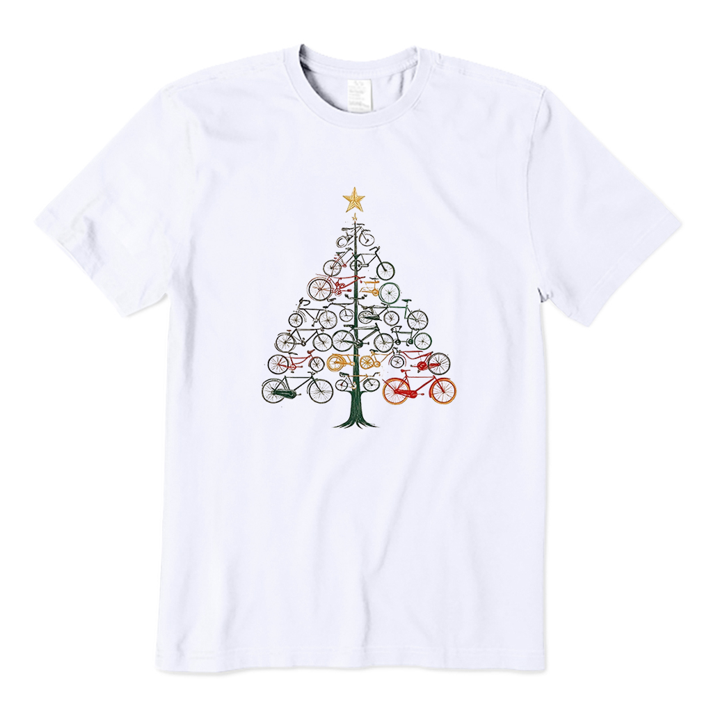 Bicycle Christmas Tree T-Shirt