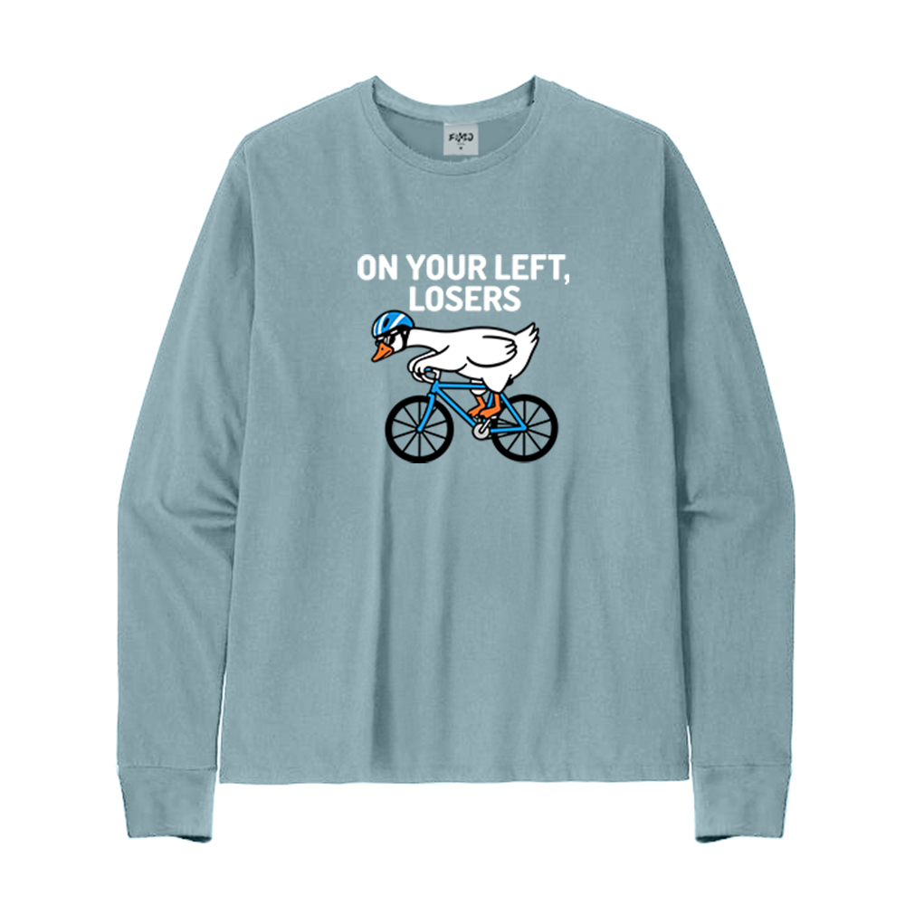 On Your Left Losers Cycling Long Sleeve T-Shirt