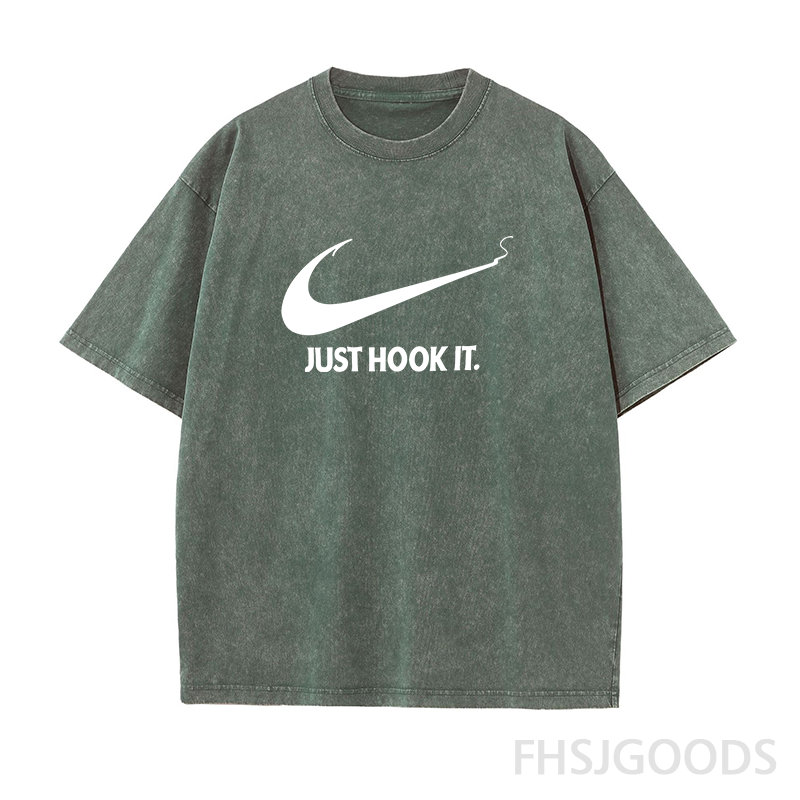 Just Hook It Fishing Unisex Distressed T-Shirt