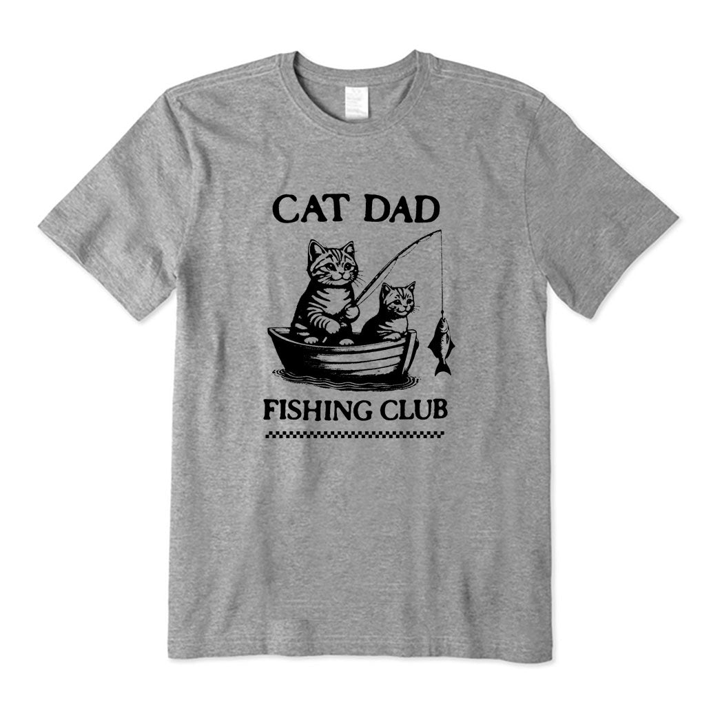 Cat Dad Fishing Club T-Shirt