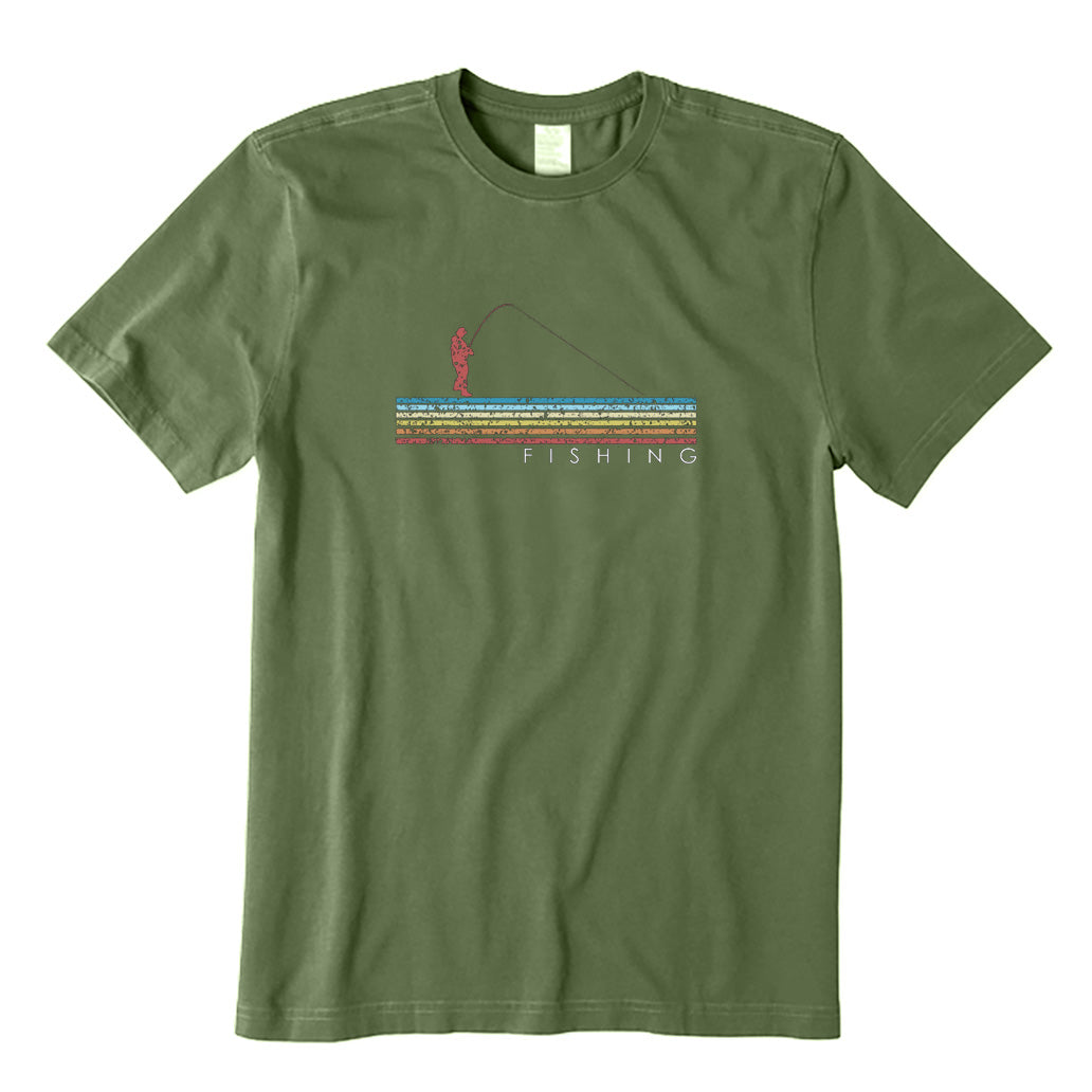 Fishing Retro Rod Vintage T-Shirt