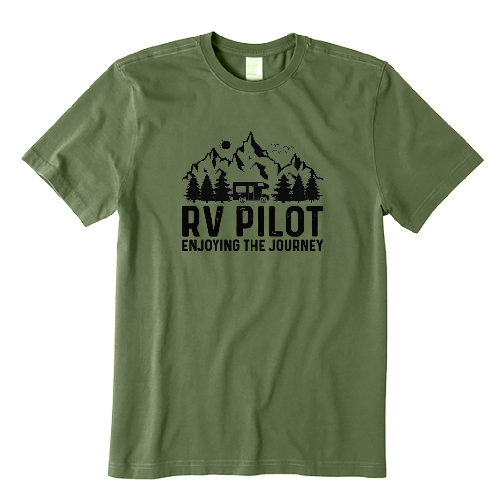 RV Pilot Enjoying The Journey Camping T-shirt