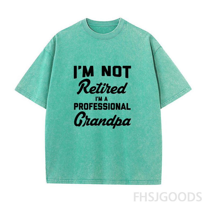 I'm Not Retired I'm A Professional Grandpa Unisex Distressed T-Shirt