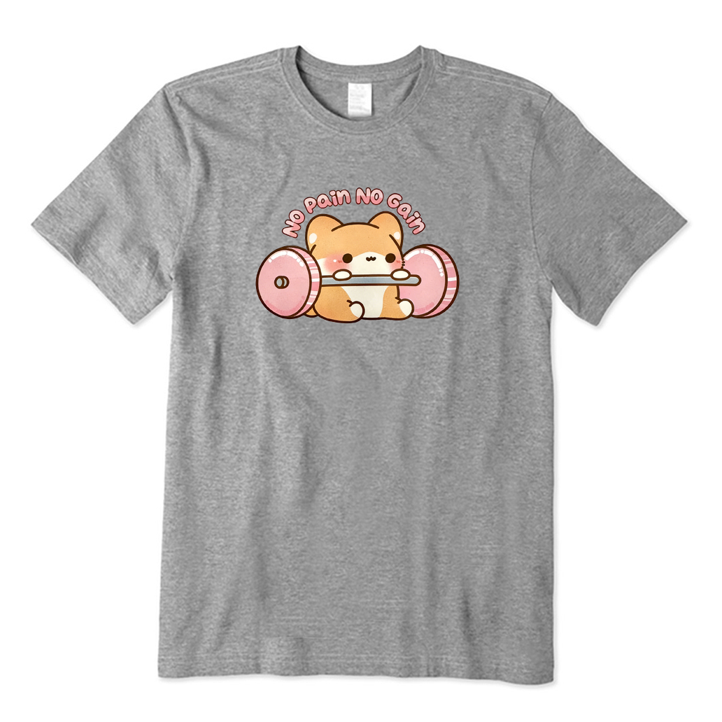 No Pain No Gain Corgi Work Out T-shirt