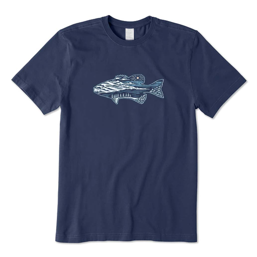 Fish and Scenery Shirt T-Shirt