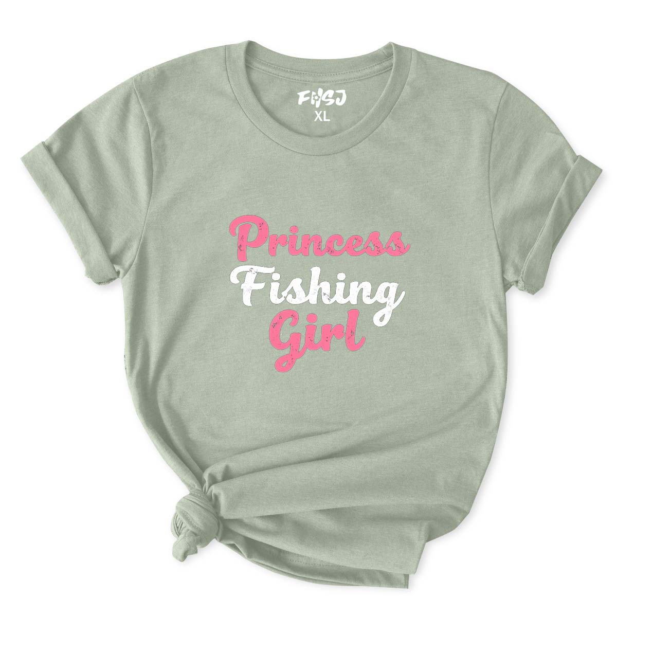 Princess Fishing Girl T-Shirt for Women