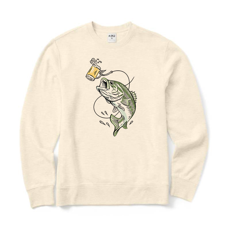 Lure Bass Beer Crewneck Sweatshirt