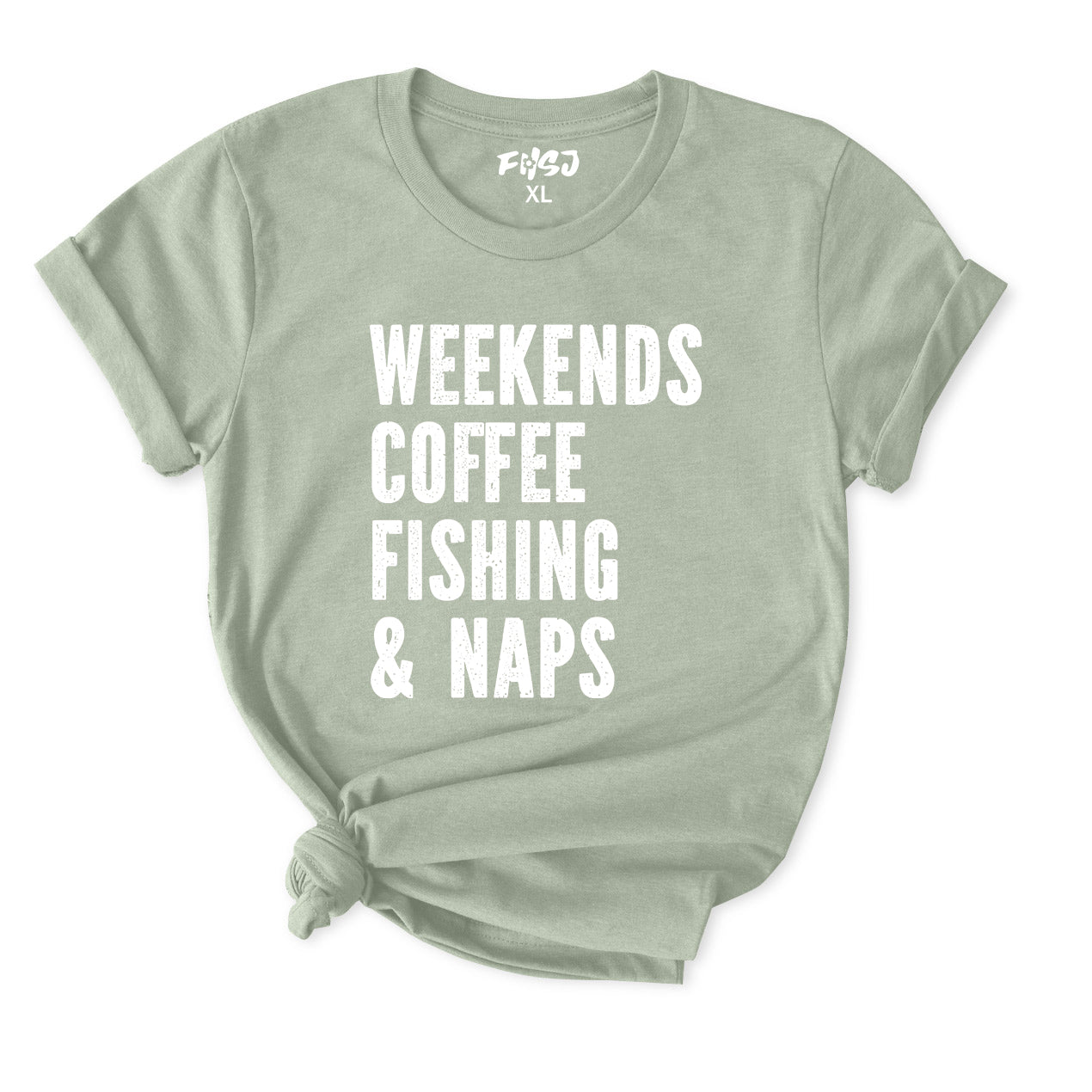 Weekends Coffee Fishing & Naps T-Shirt for Women