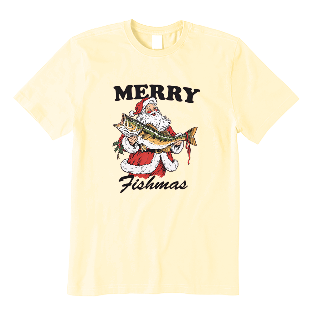 Merry Fishmas Fishing T-Shirt