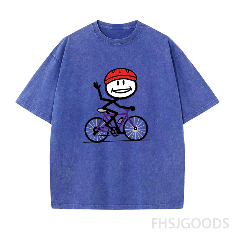 Smile Cycling Unisex Distressed T-Shirt